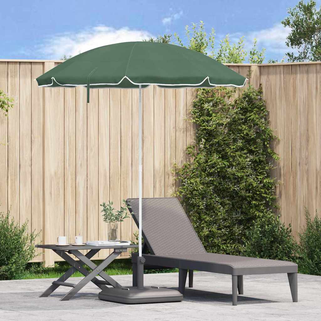 Beach Parasol Green 161 x 193 cm Polyester