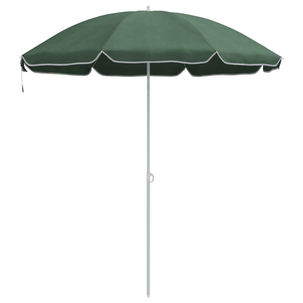 Beach Parasol Green 161 x 193 cm Polyester