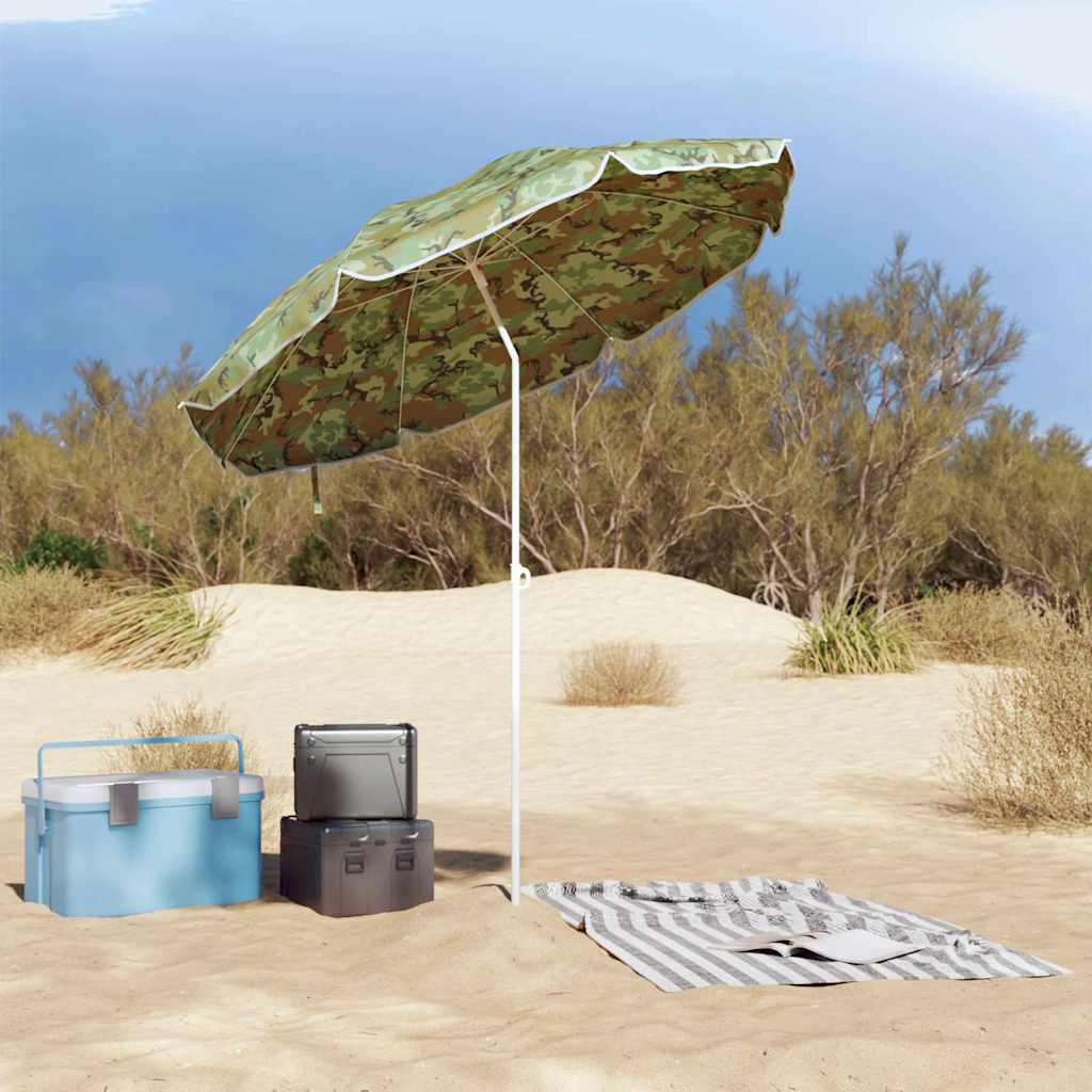 Beach Parasol Camouflage 161 x 193 cm Polyester