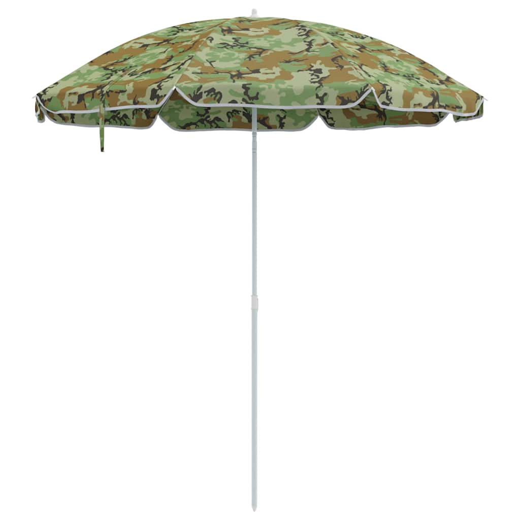 Beach Parasol Green 263 x 263 x 272 cm Polyester and Metal