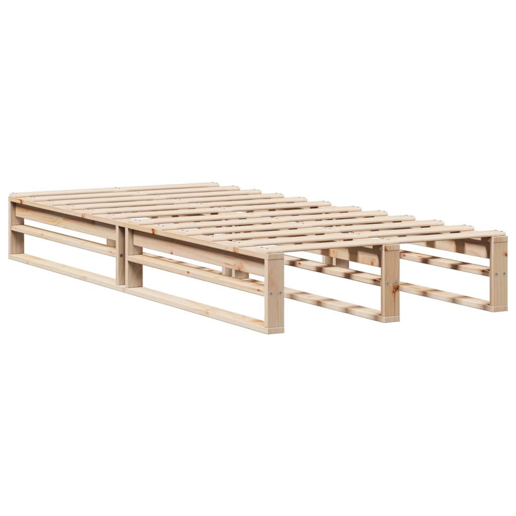 Bed Frame without Mattress 100x200 cm Solid Wood Pine