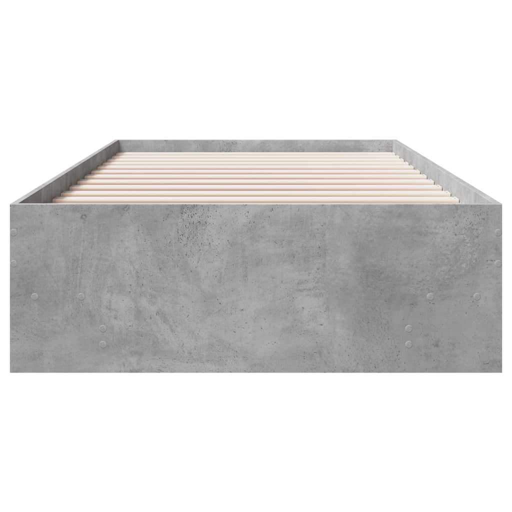 Bed Frame without Mattress Grey Sonoma 90x200 cm Engineered Wood