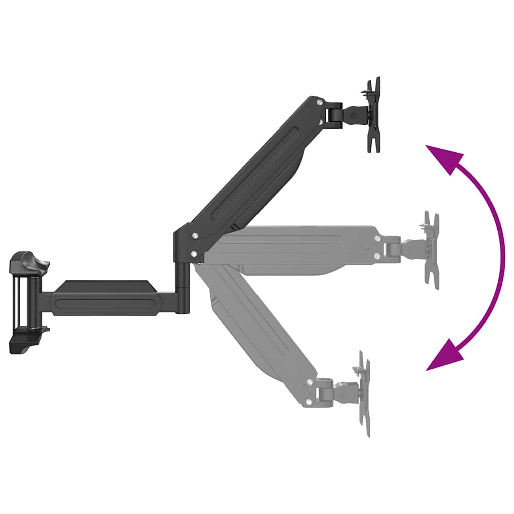 Monitor Wall Mount for Max 27 Inch Screen Gas Spring 10 kg