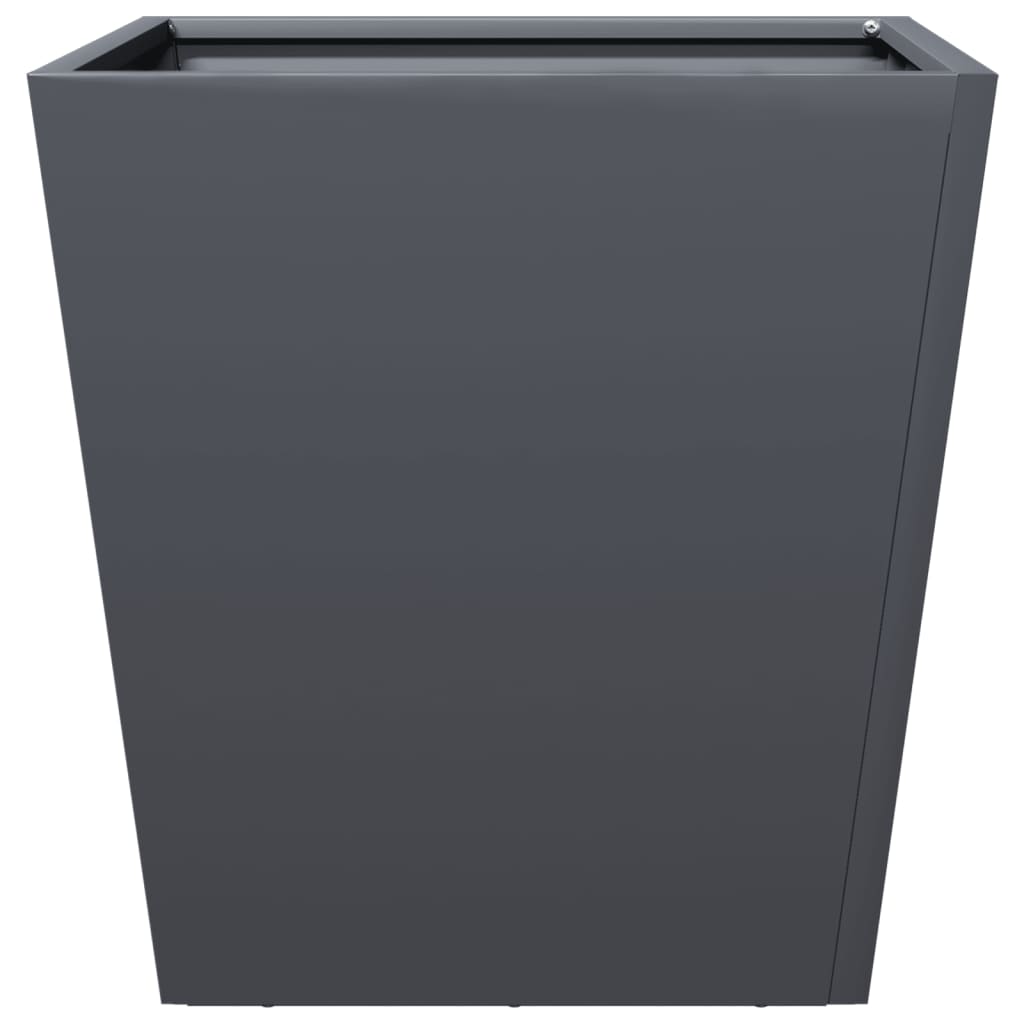 Garden Planters Anthracite 2 pcs 40x40x40 cm Steel