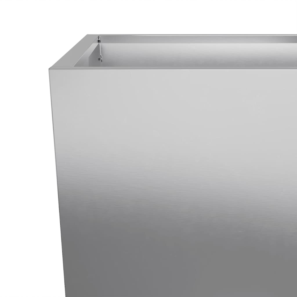 Garden Planters 45x45x75 cm 2 pcs Galvanised Steel
