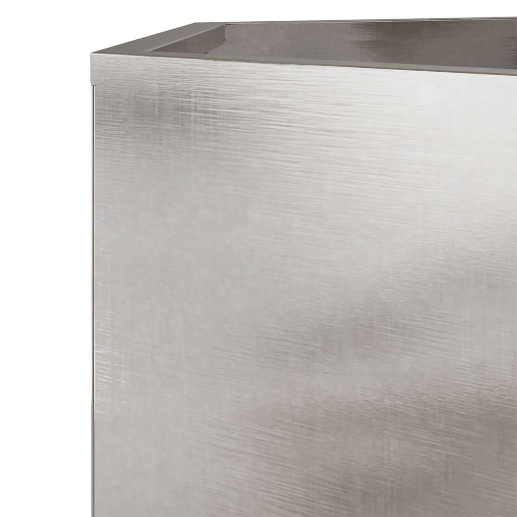 Garden Planter Hexagon 104x90x45 cm Stainless Steel