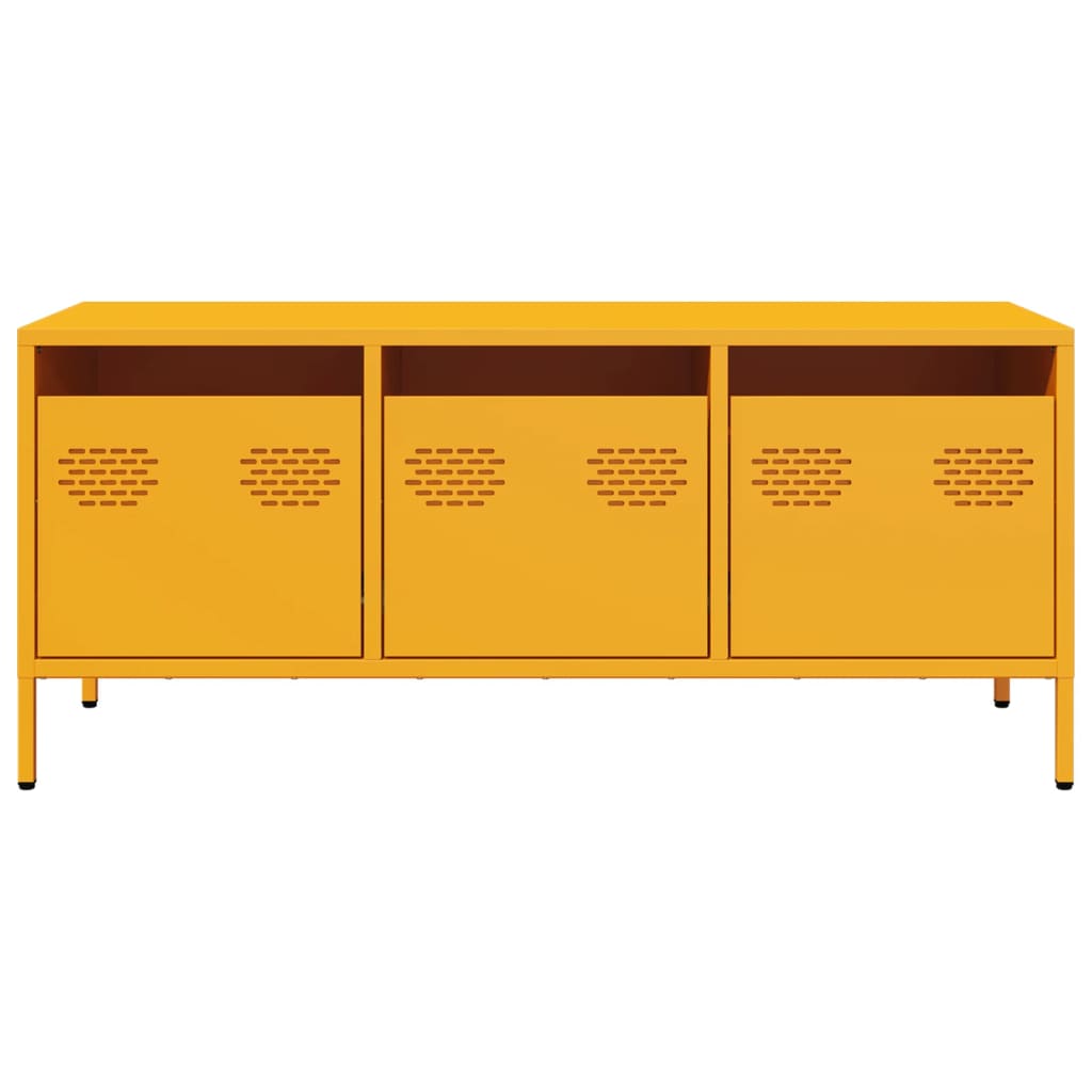 TV Cabinet Mustard Yellow 101.5x39x43.5 cm Cold-rolled Steel