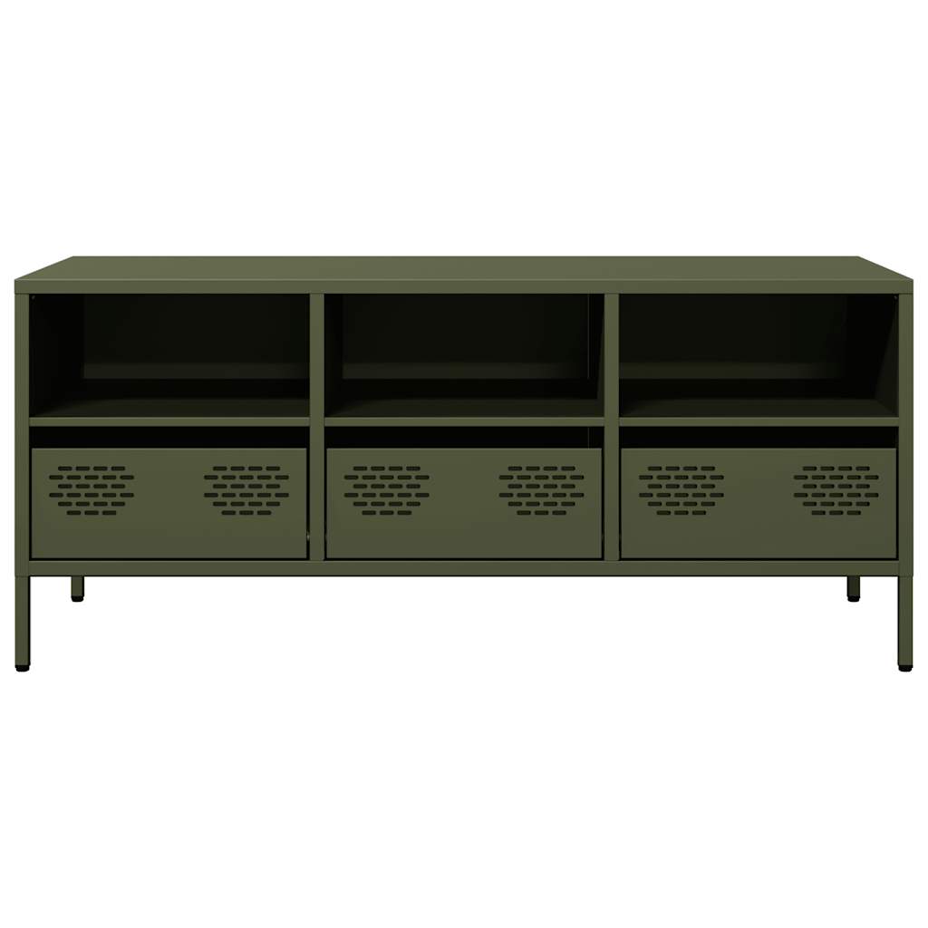 TV Cabinet Olive Green 101.5x39x43.5 cm Cold-rolled Steel