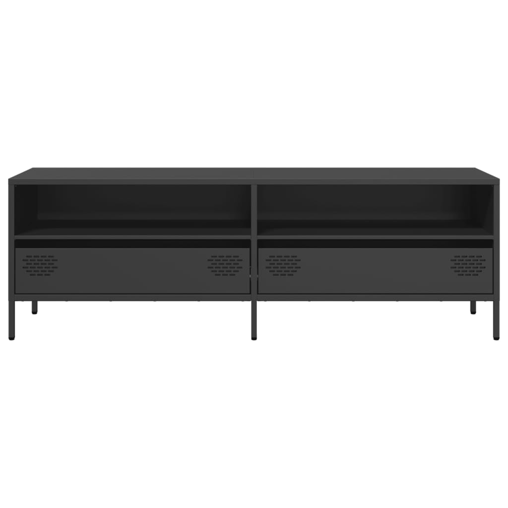 TV Cabinet Black 135x39x43.5 cm Cold-rolled Steel