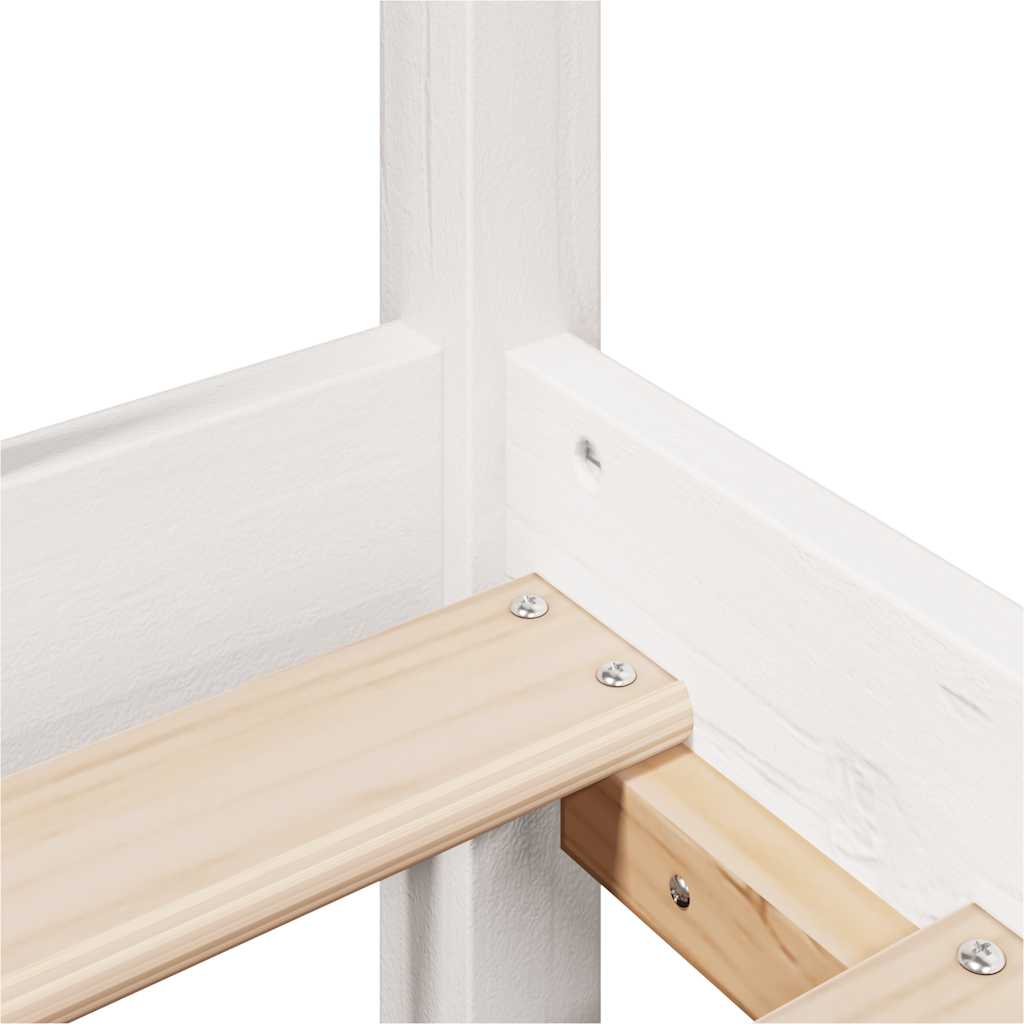 Bed Frame without Mattress White 120x190 cm Small Double Solid Wood Pine