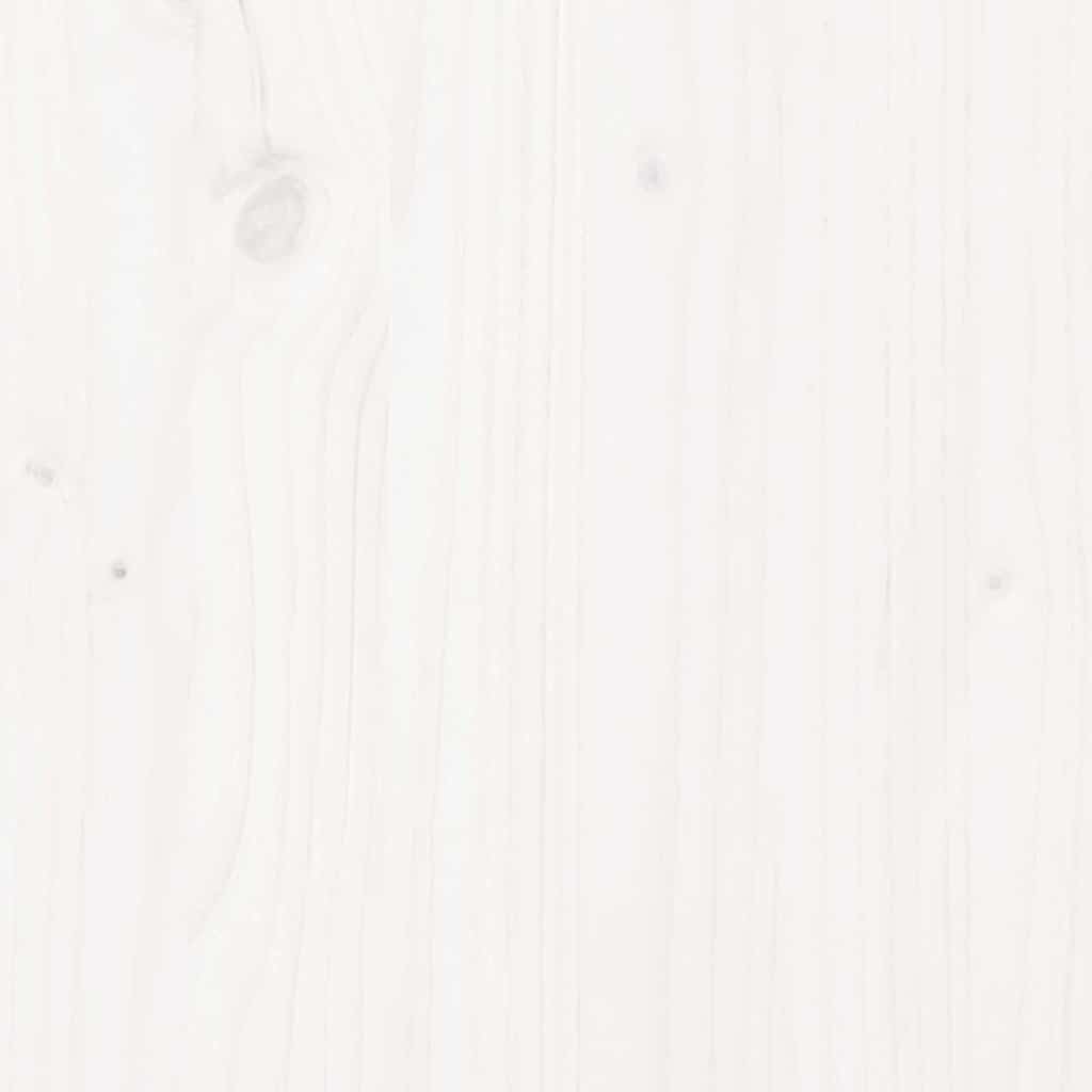 Bed Frame without Mattress White 75x190 cm Small Single Solid Wood Pine