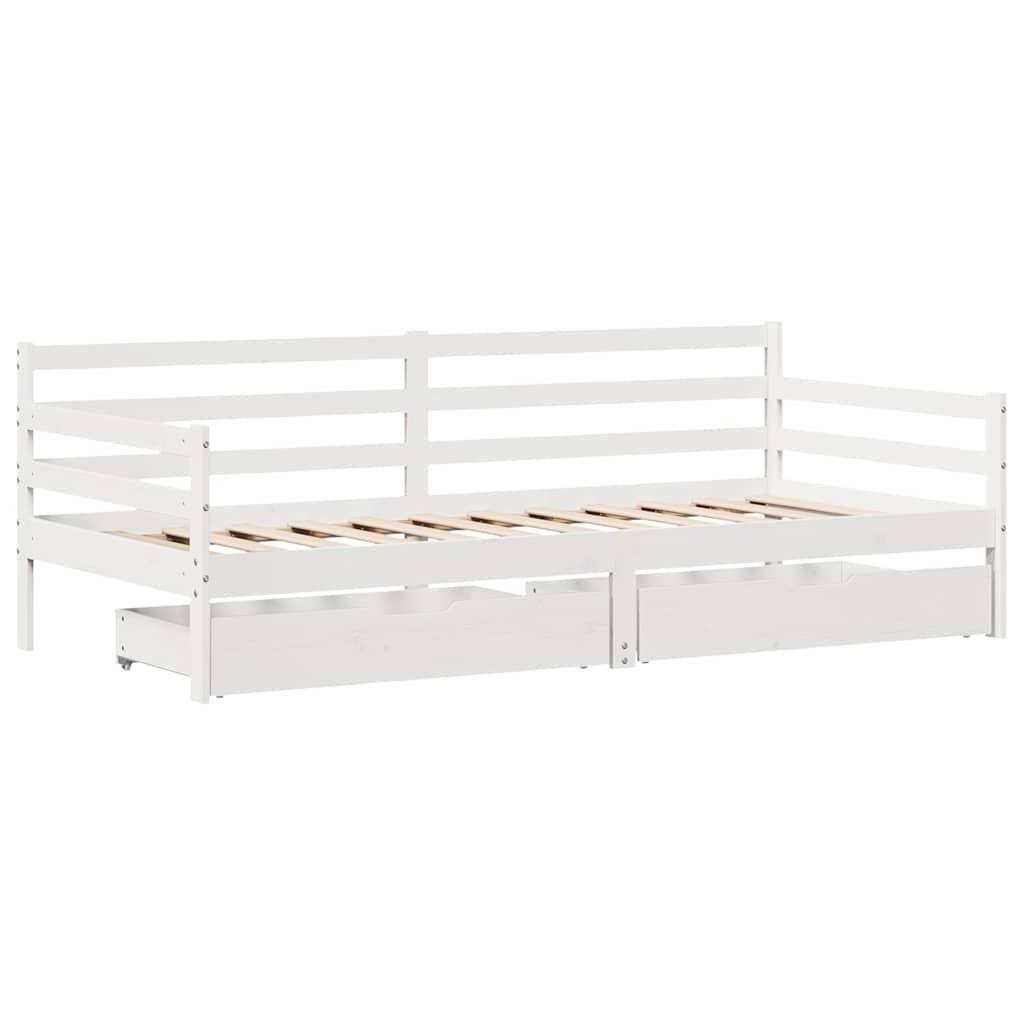 Daybed with Drawers without Mattress 80x200 cm Solid Wood