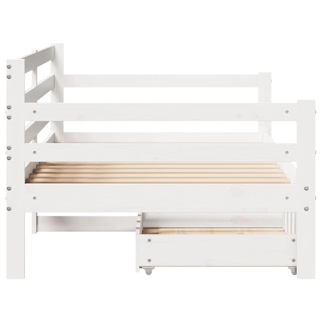 Daybed with Drawers without Mattress 80x200 cm Solid Wood