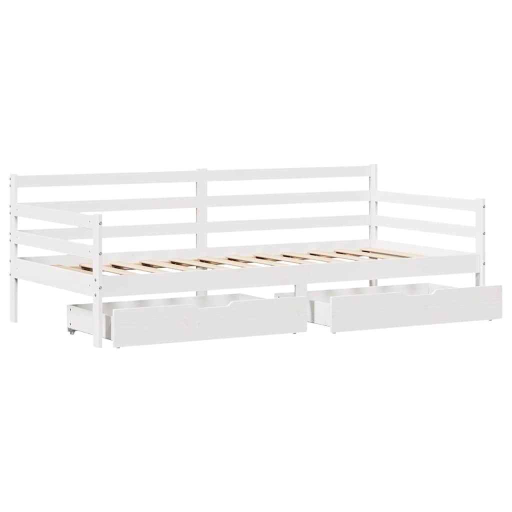 Daybed with Drawers without Mattress 80x200 cm Solid Wood