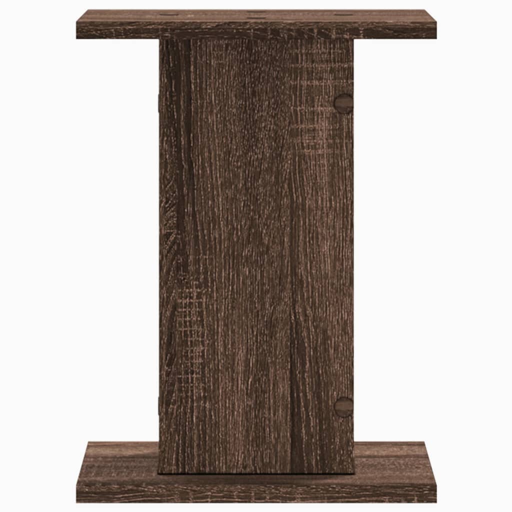 Speaker Stands 2 pcs Brown Oak 30x30x40 cm Engineered Wood