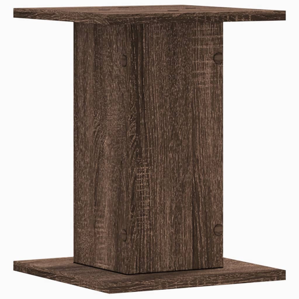 Speaker Stands 2 pcs Brown Oak 30x30x40 cm Engineered Wood