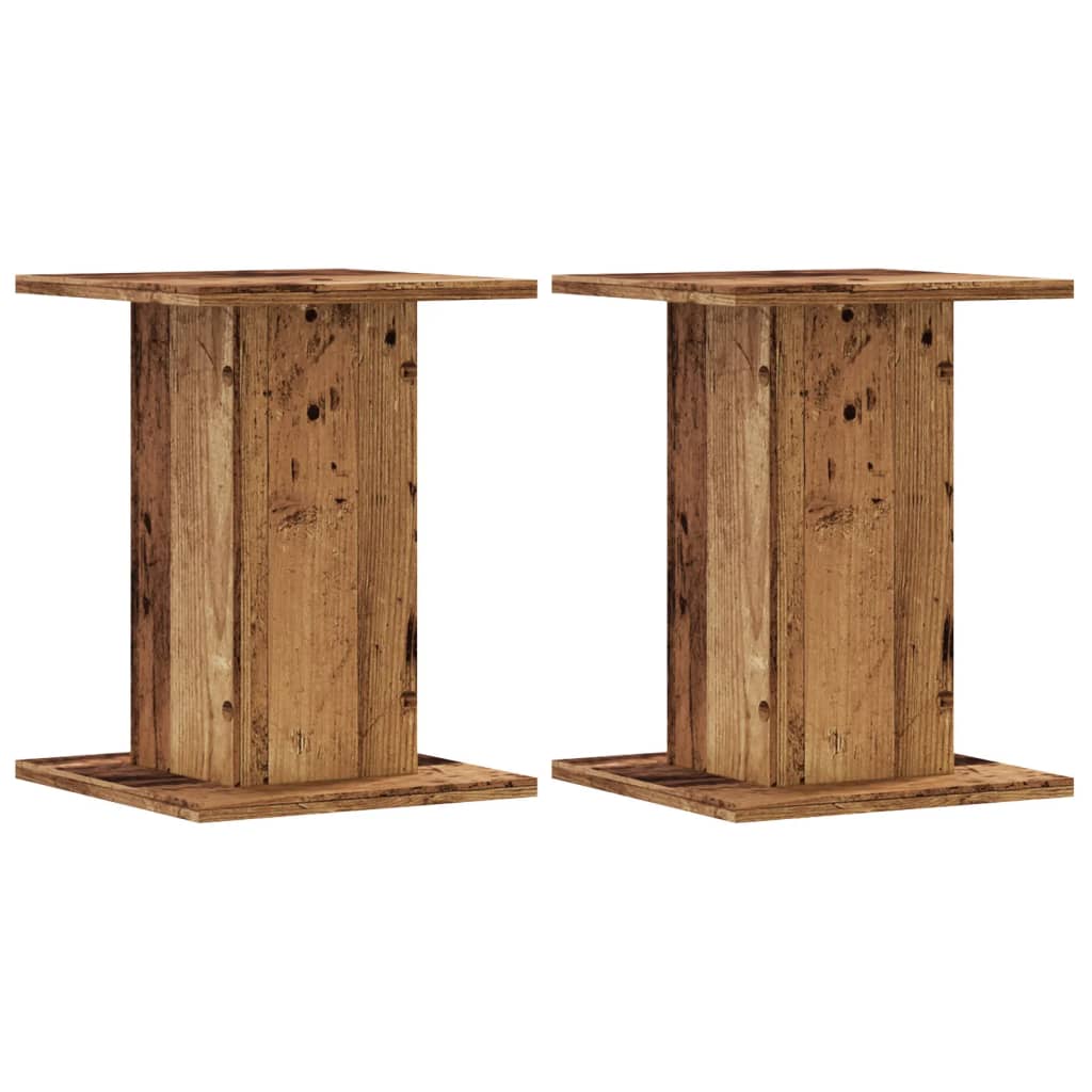 Speaker Stands 2 pcs Old Wood 30x30x40 cm Engineered Wood