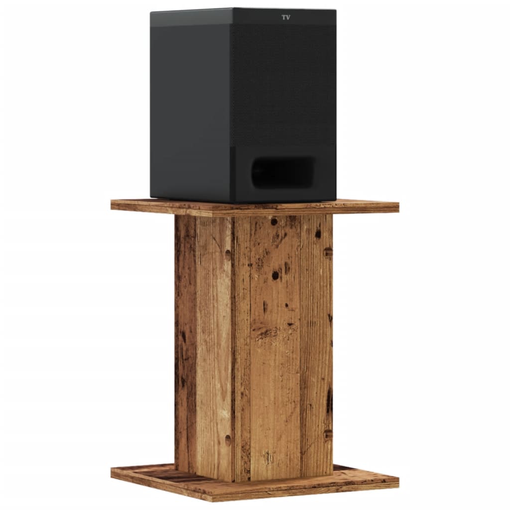 Speaker Stands 2 pcs Old Wood 30x30x40 cm Engineered Wood