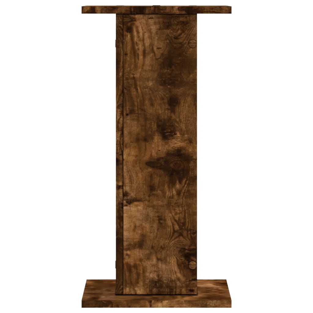 Speaker Stands 2 pcs Smoked Oak 30x30x60 cm Engineered Wood