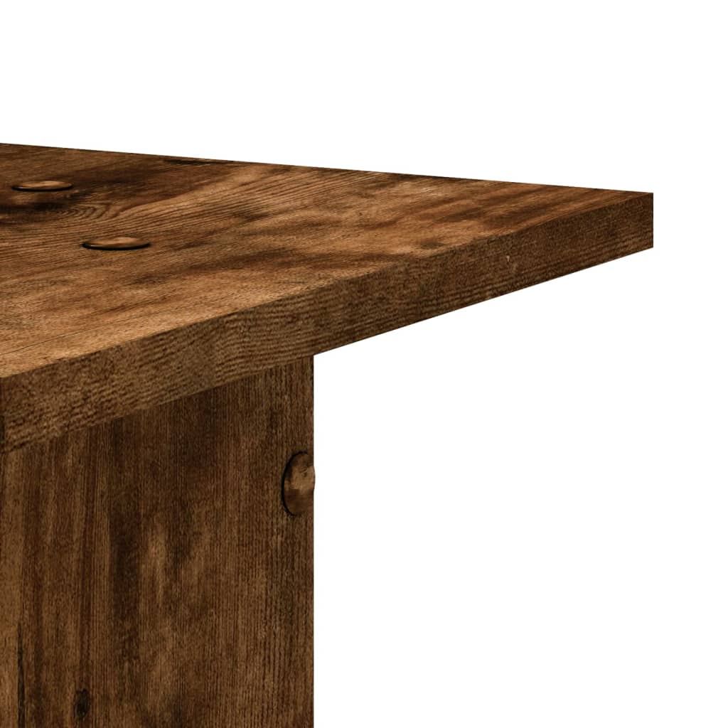 Speaker Stands 2 pcs Smoked Oak 30x30x60 cm Engineered Wood