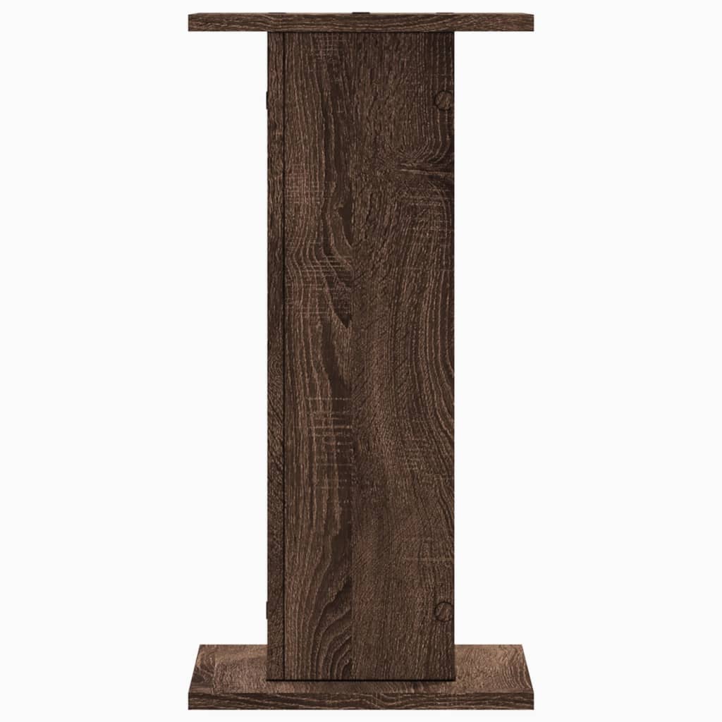 Speaker Stands 2 pcs Brown Oak 30x30x60 cm Engineered Wood
