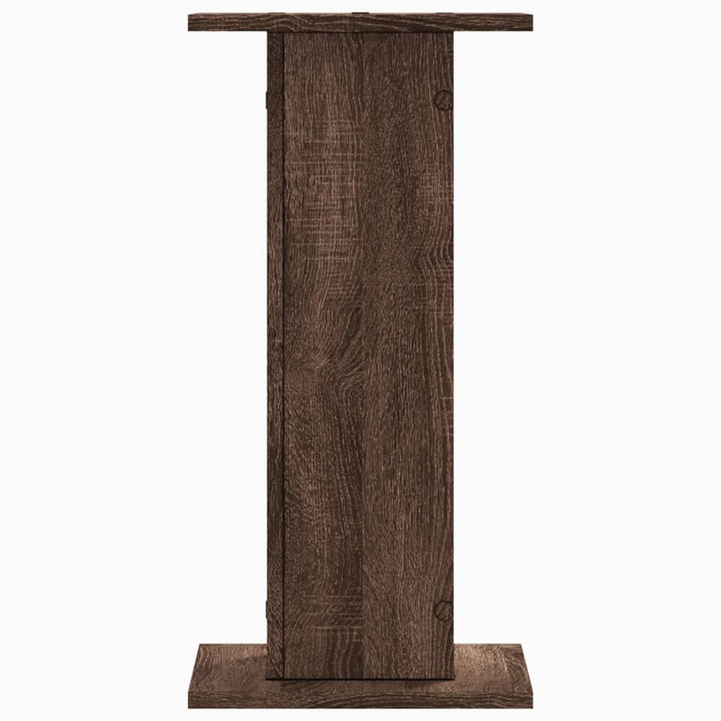 Speaker Stands 2 pcs Brown Oak 30x30x60 cm Engineered Wood