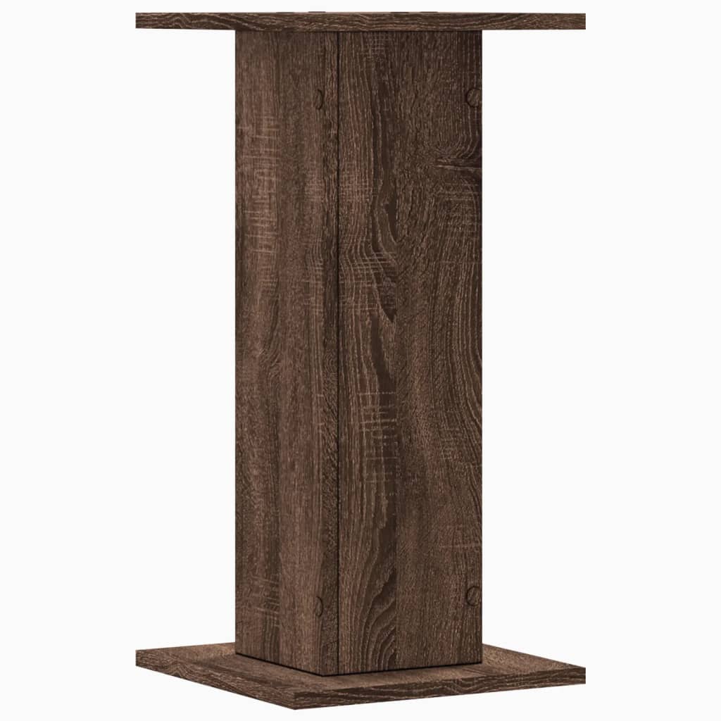 Speaker Stands 2 pcs Brown Oak 30x30x60 cm Engineered Wood