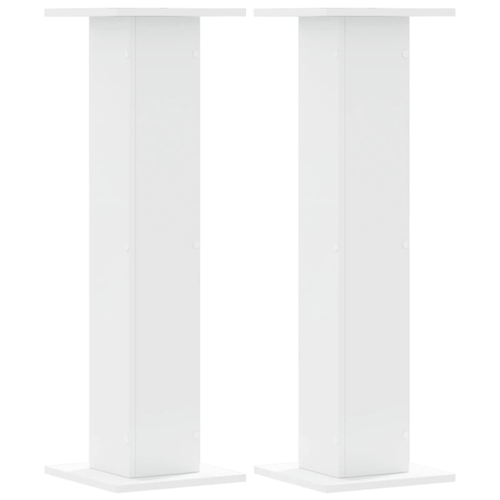 Speaker Stands 2 pcs White 30x30x95 cm Engineered Wood