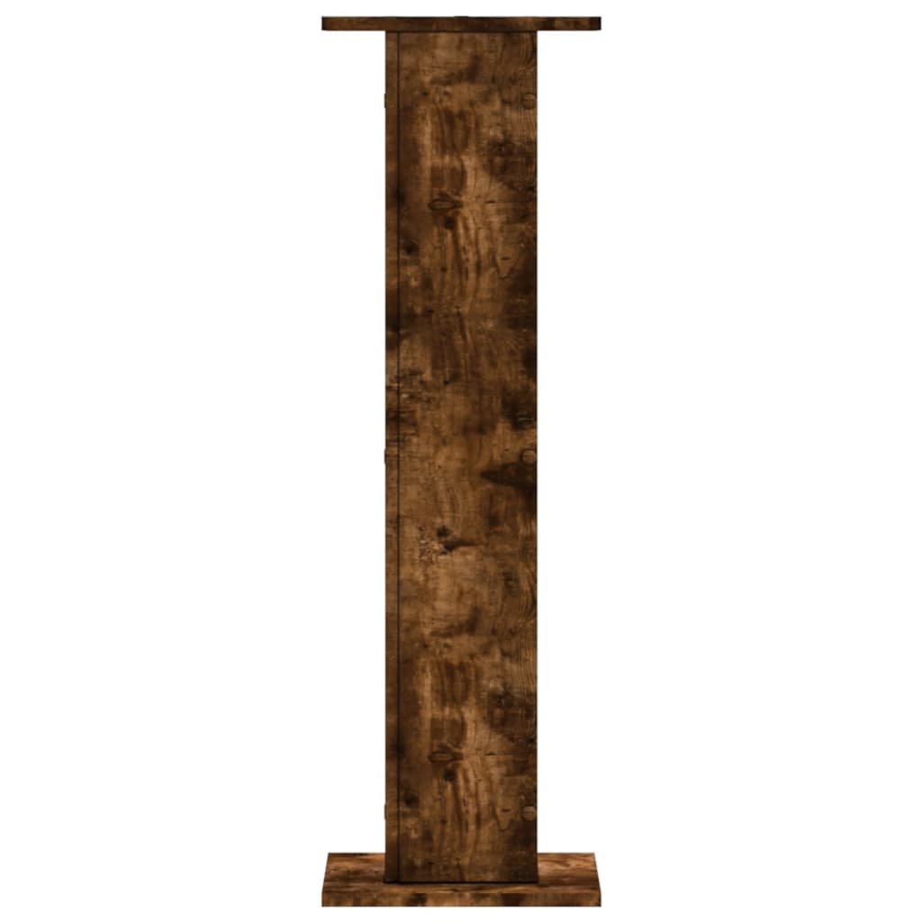 Speaker Stands 2 pcs Smoked Oak 30x30x95 cm Engineered Wood