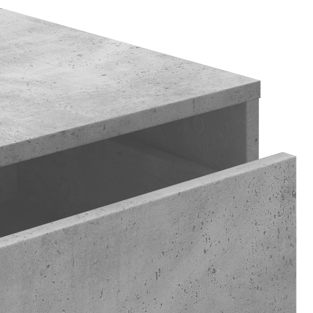 Corner Chest of Drawers Concrete Grey 60x41x58 cm Engineered Wood
