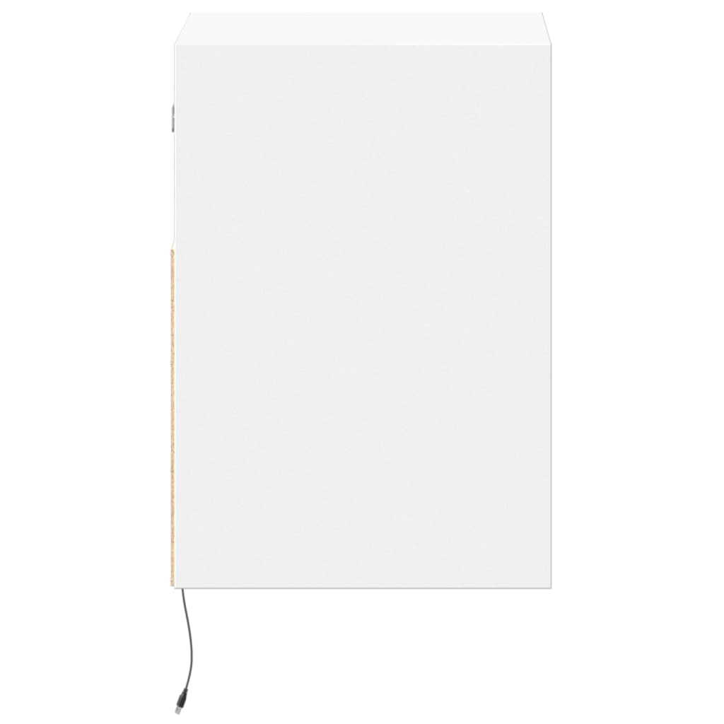 TV Wall Cabinets with LED Lights 2 pcs White 41x31x45 cm