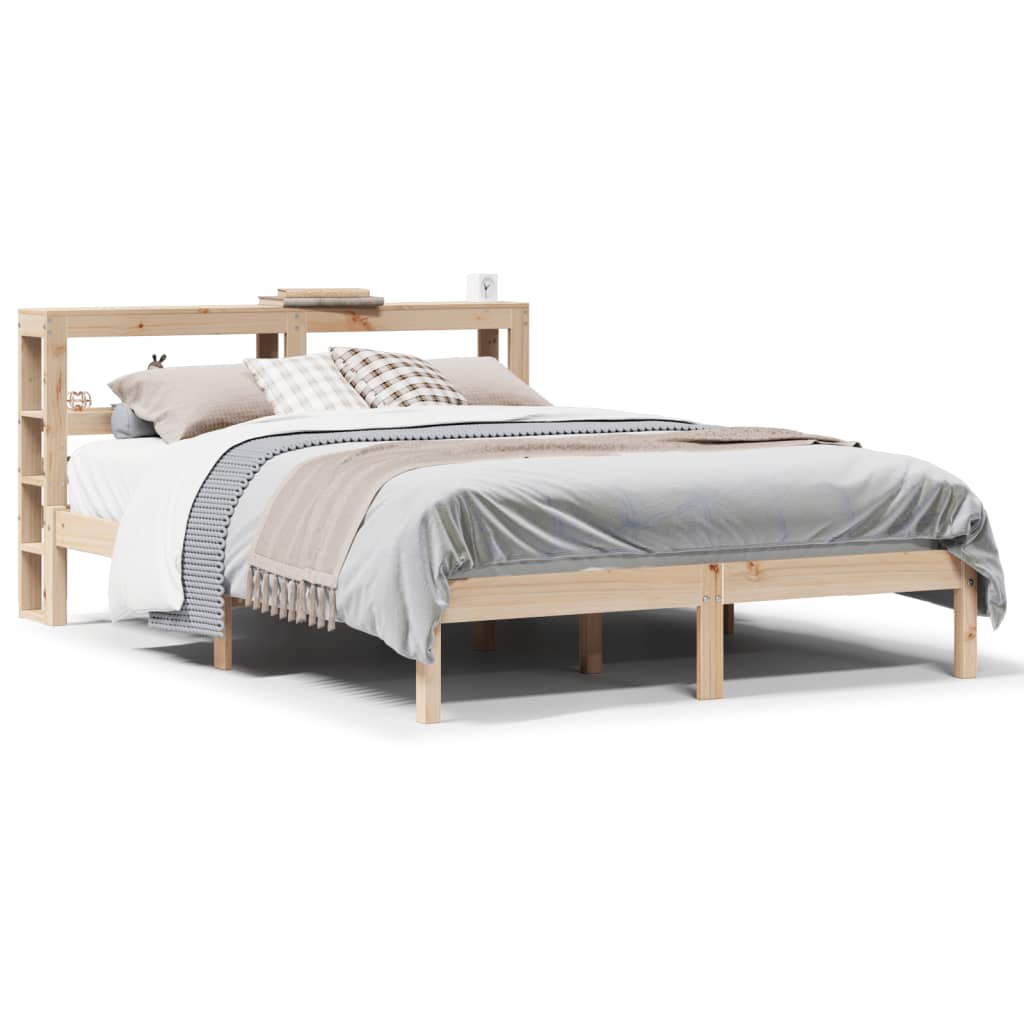 Bed Frame without Mattress 120x190 cm Small Double Solid Wood Pine