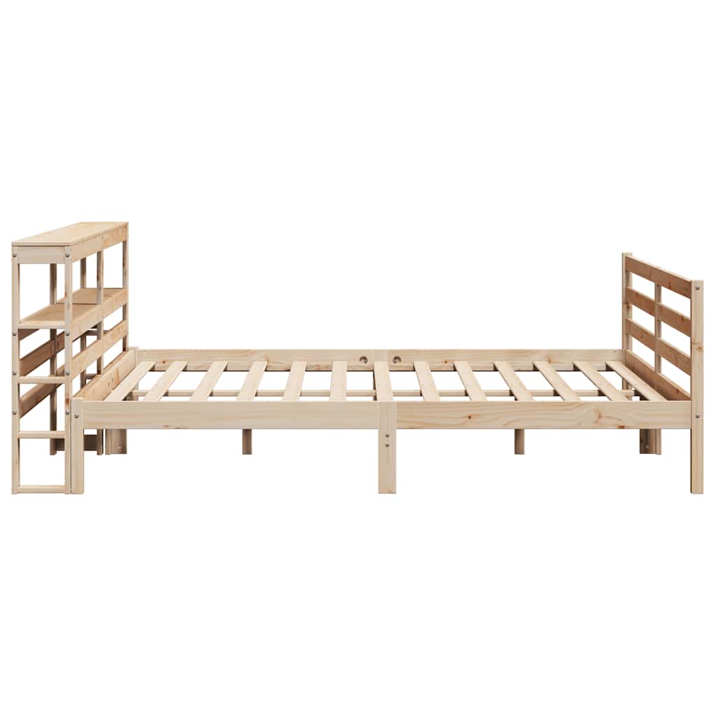 Bed Frame without Mattress 200x200 cm Solid Wood Pine
