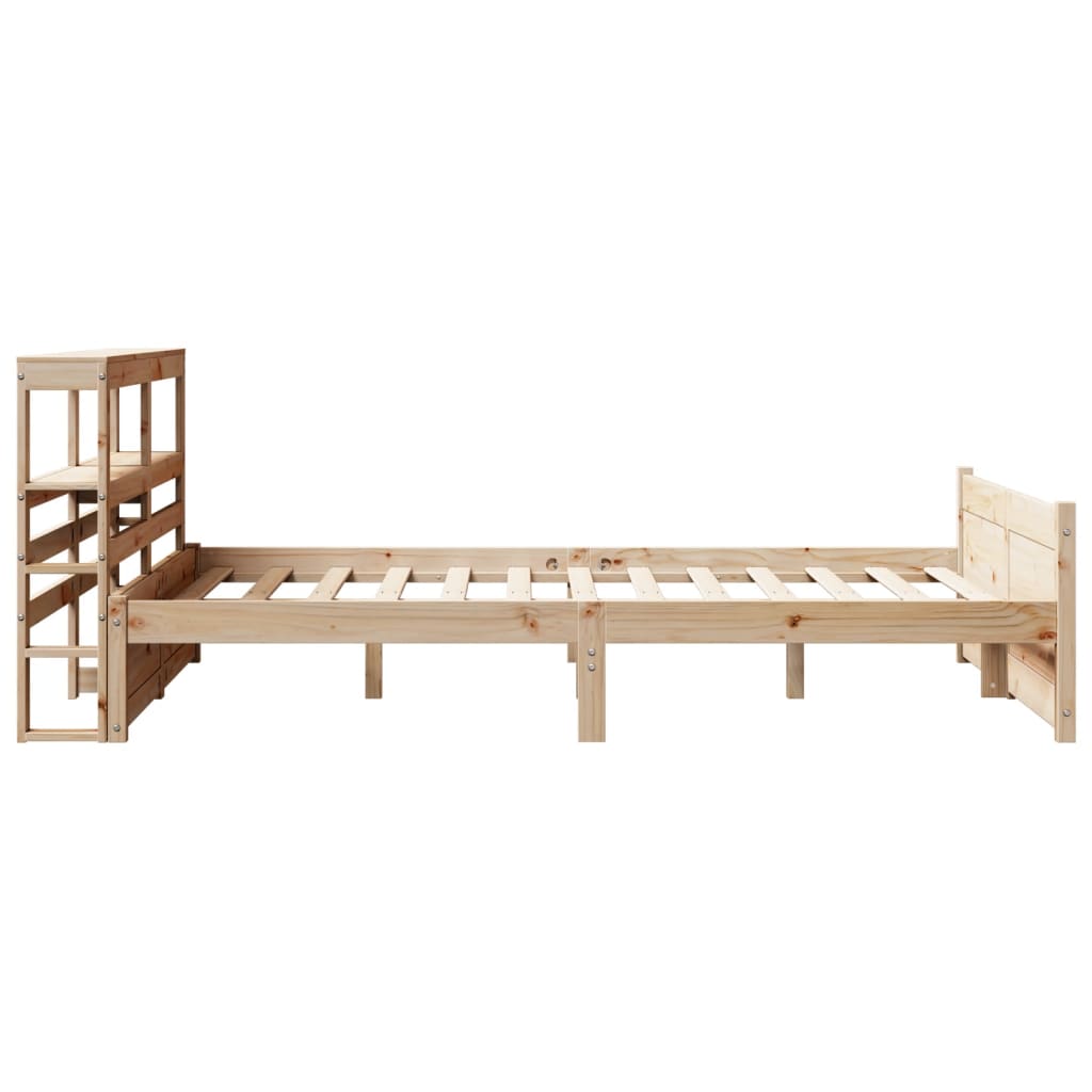 Bed Frame with Headboard without Mattress 140x190 cm