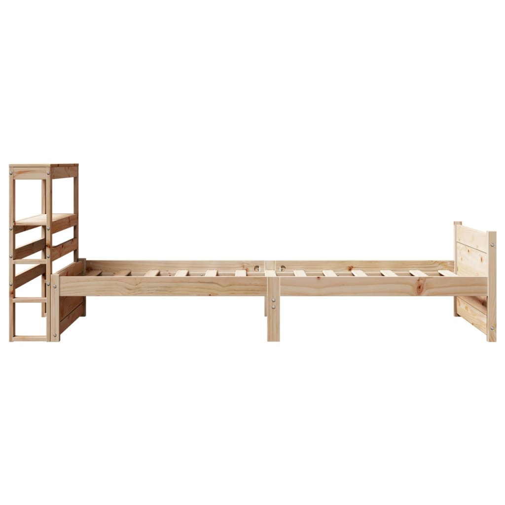 Bed Frame with Headboard without Mattress 100x200 cm
