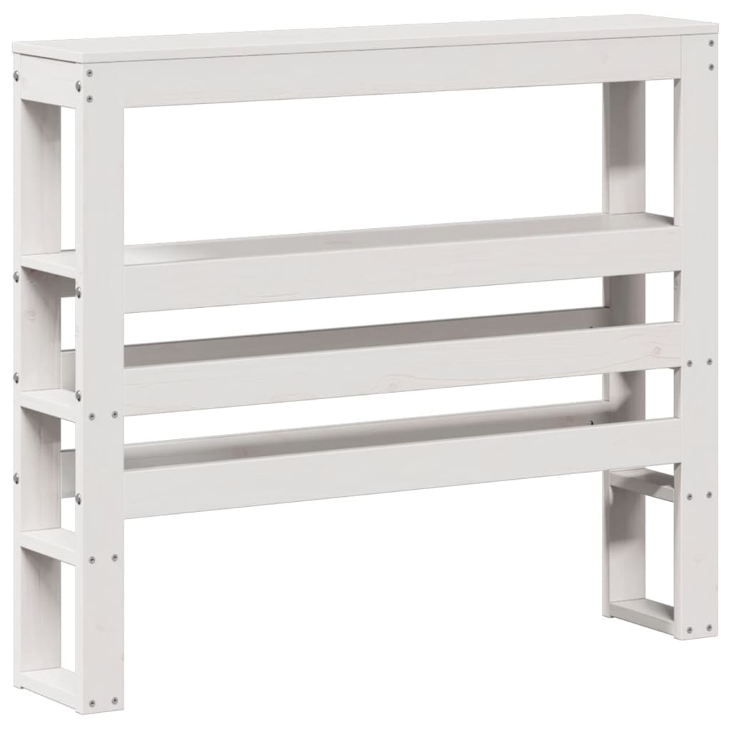 Bed Frame with Headboard without Mattress White 90x190 cm Single