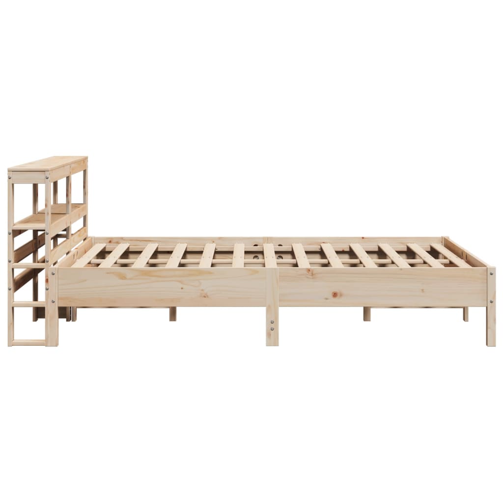 Bed Frame without Mattress 140x200 cm Solid Wood Pine