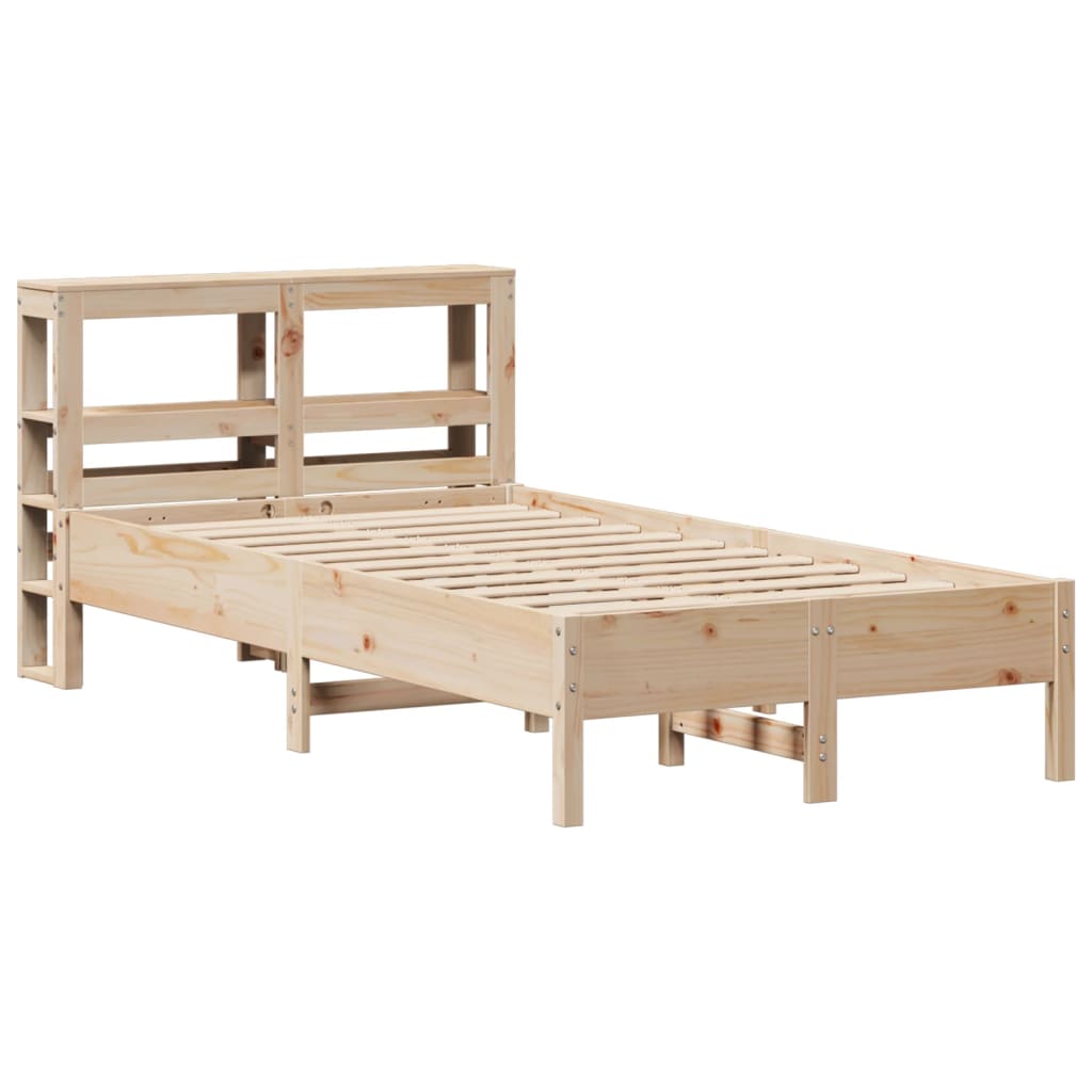 Bed Frame without Mattress 120x200 cm Solid Wood Pine