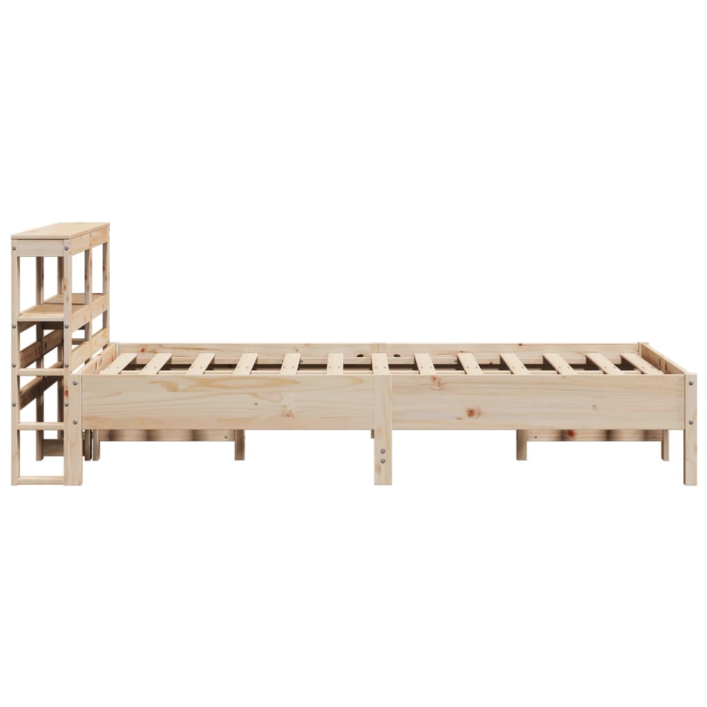 Bed Frame without Mattress 120x200 cm Solid Wood Pine