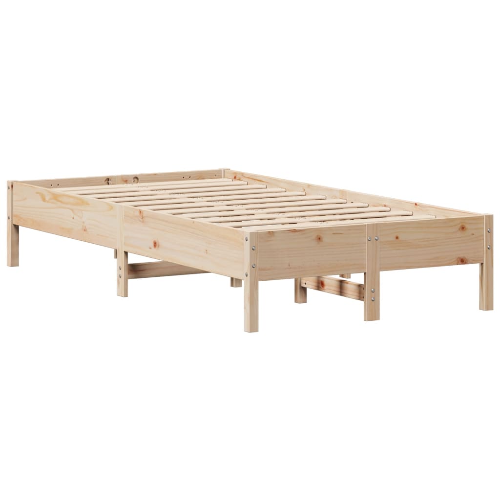 Bed Frame without Mattress 120x200 cm Solid Wood Pine