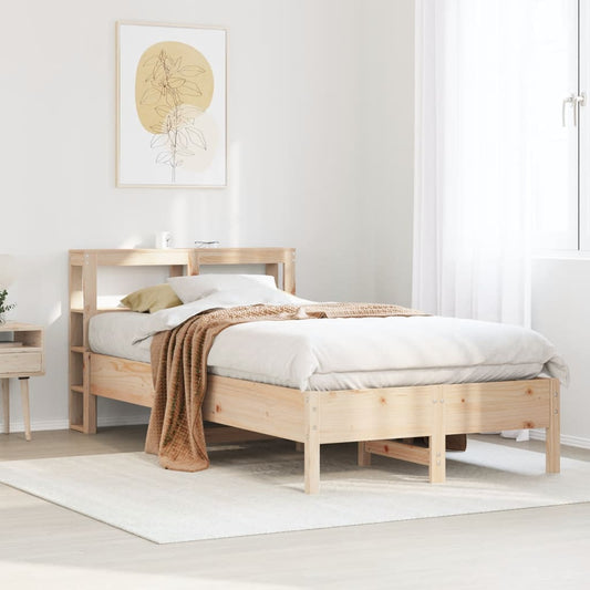 Bed Frame without Mattress 75x190 cm Small Single Solid Wood Pine