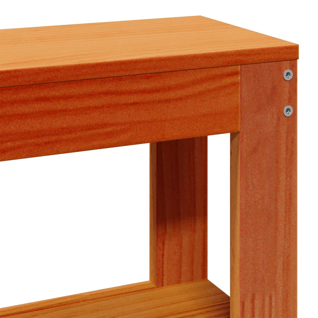 Bed Frame without Mattress Wax Brown 90x190 cm Single Solid Wood Pine