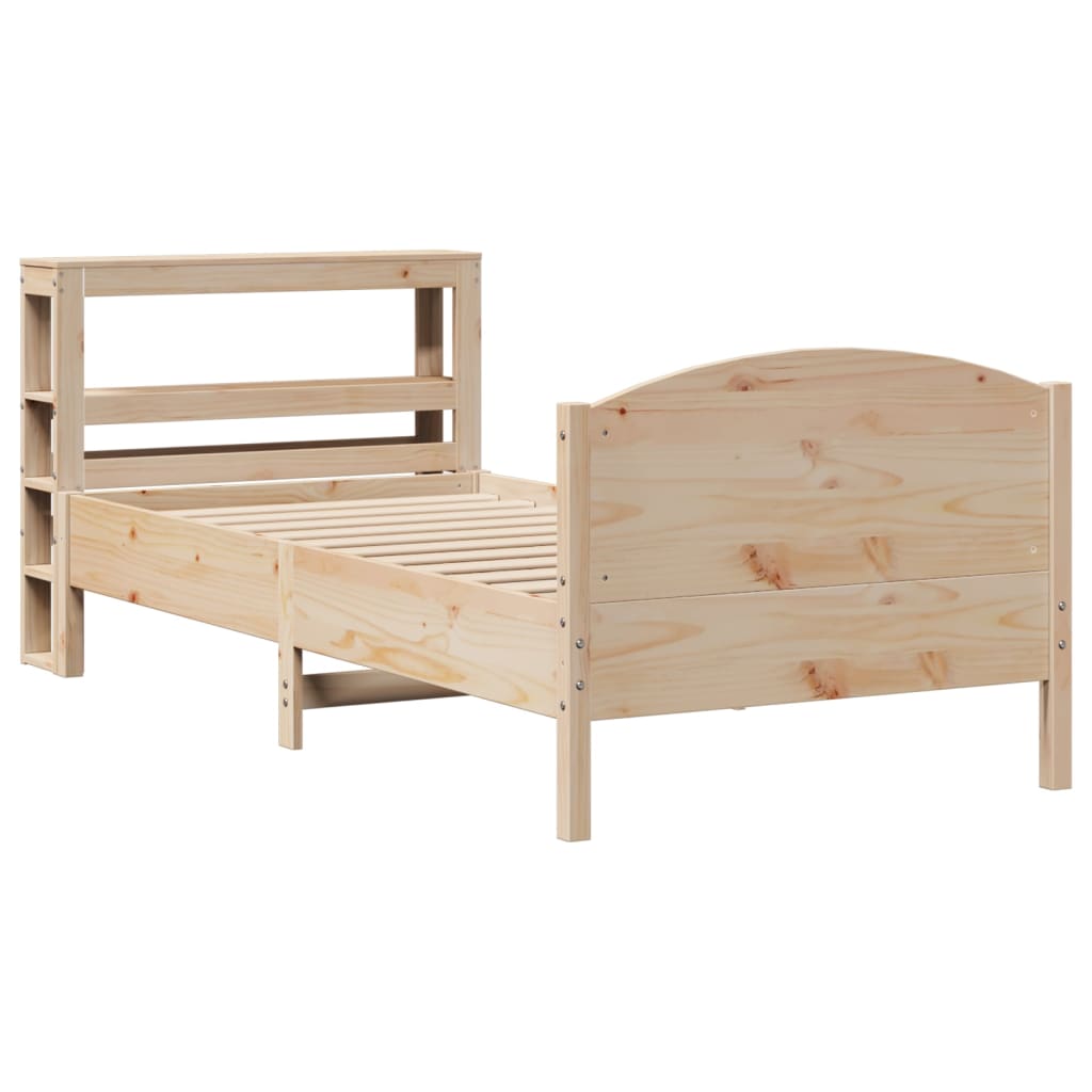 Bed Frame without Mattress 100x200 cm Solid Wood Pine