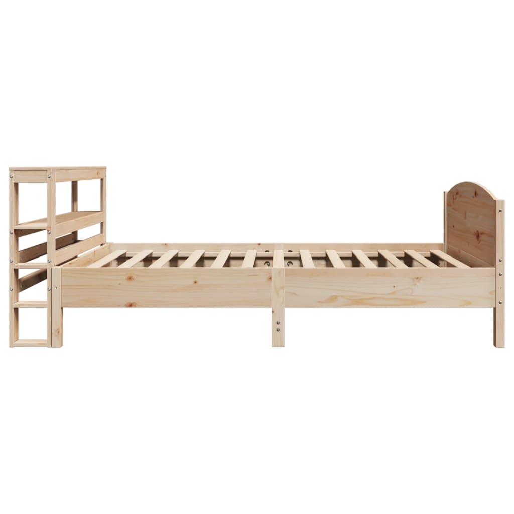 Bed Frame without Mattress 100x200 cm Solid Wood Pine