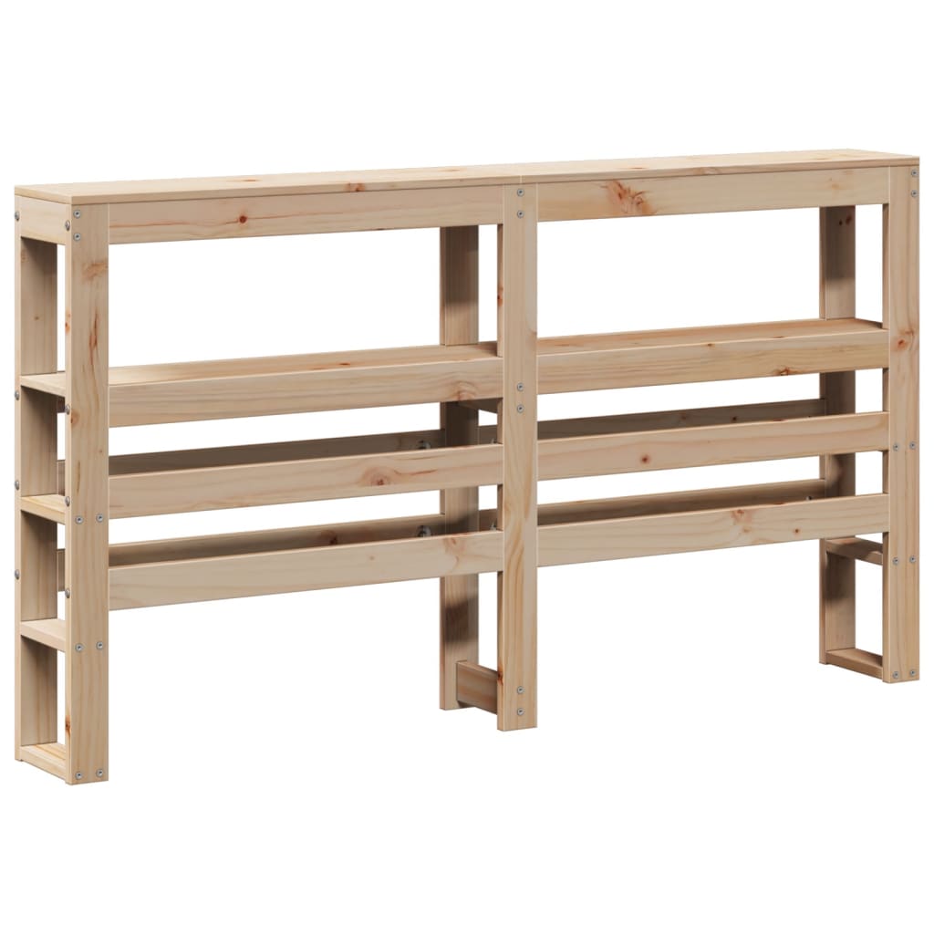 Bed Frame without Mattress 140x200 cm Solid Wood Pine