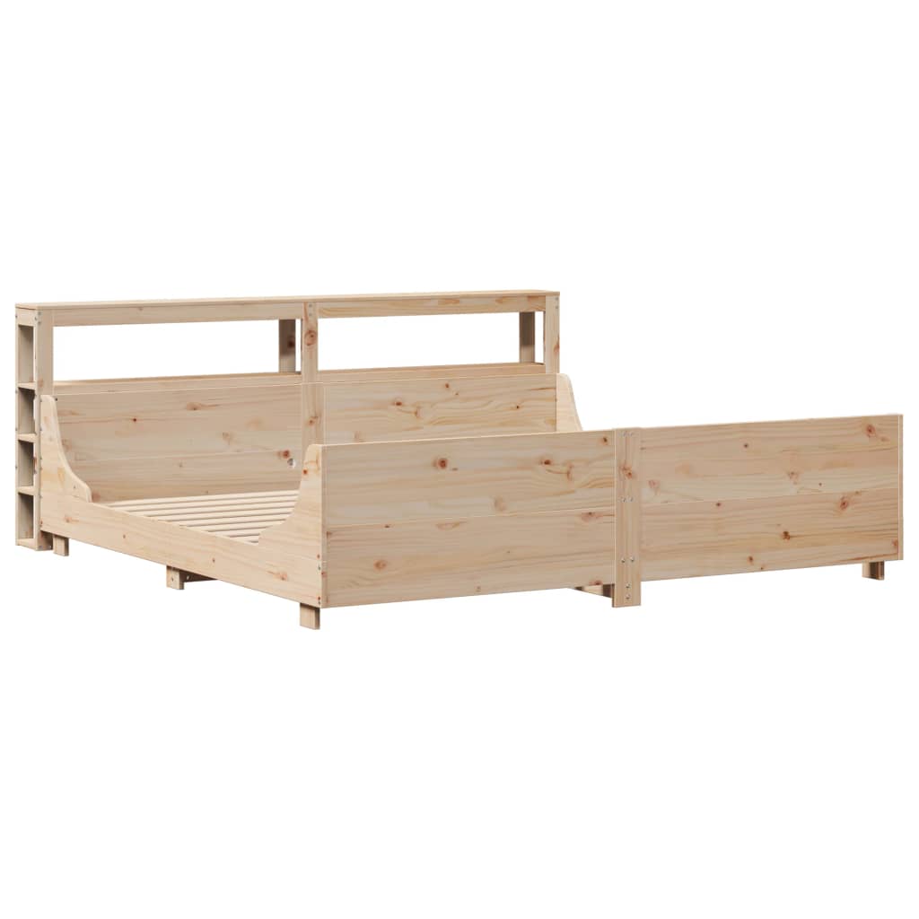 Bed Frame without Mattress 180x200 cm Super King Solid Wood Pine
