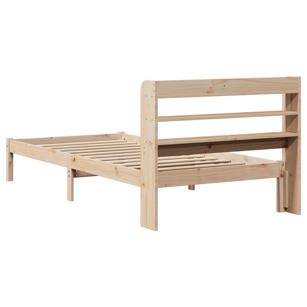 Bed Frame without Mattress 90x190 cm Single Solid Wood Pine