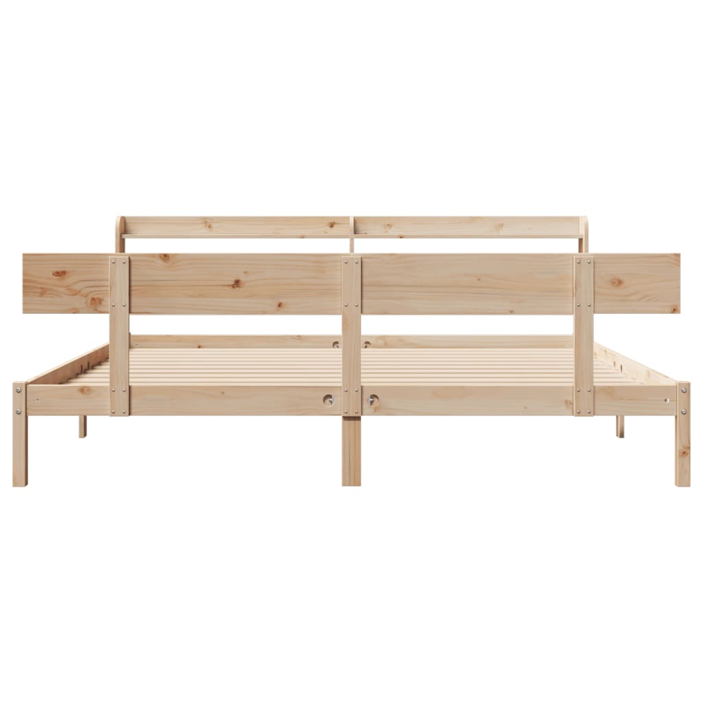 Bed Frame without Mattress 180x200 cm Super King Solid Wood Pine