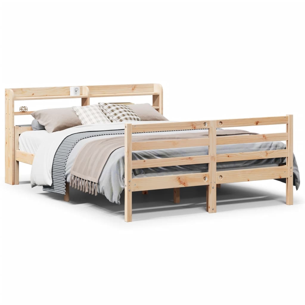 Bed Frame with Headboard without Mattress 140x200 cm
