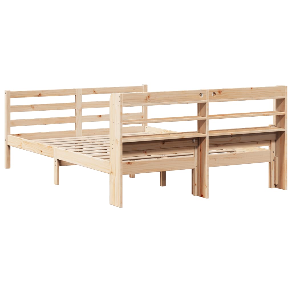 Bed Frame with Headboard without Mattress 140x200 cm